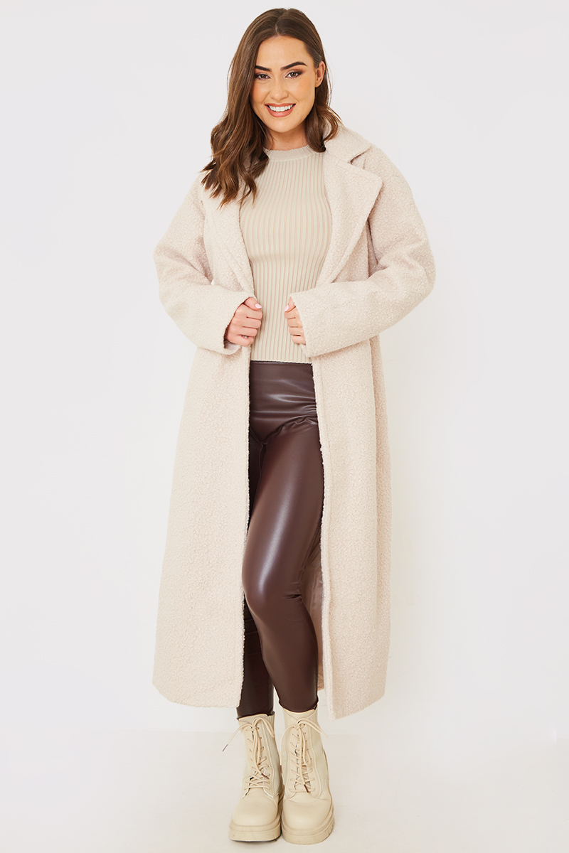 Belted 2025 cream coat