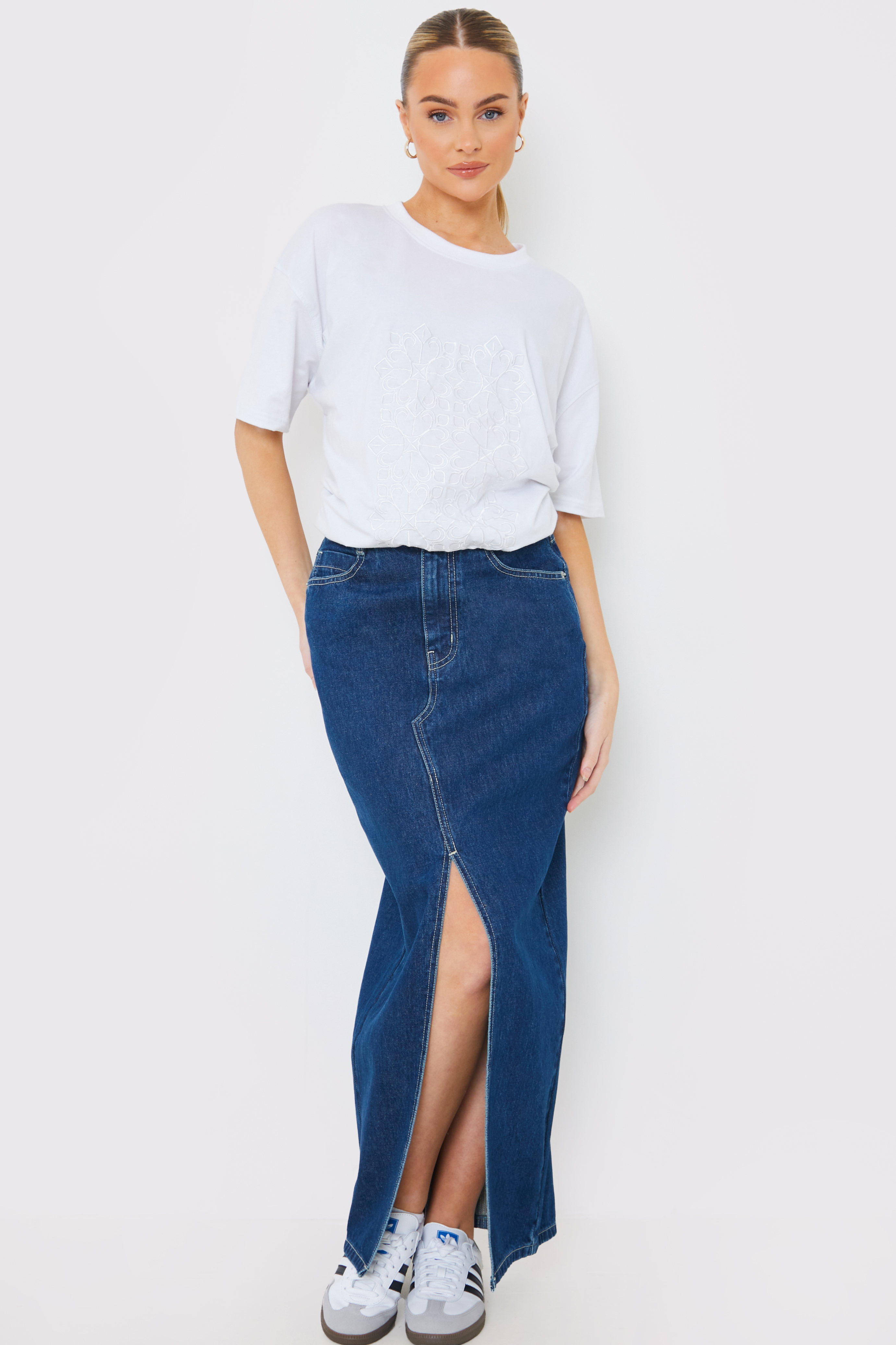 Denim Maxi Skirt