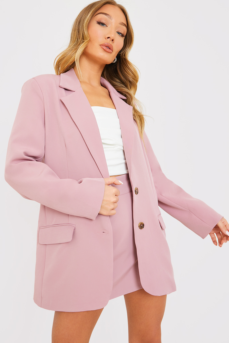 Pink 2025 longline blazer