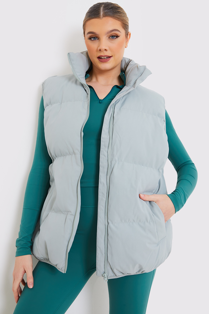 Duck Egg Oversized Puffer Gilet