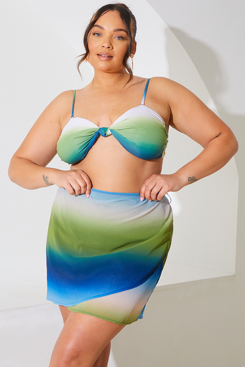 Ombre Print Tie Sarong
