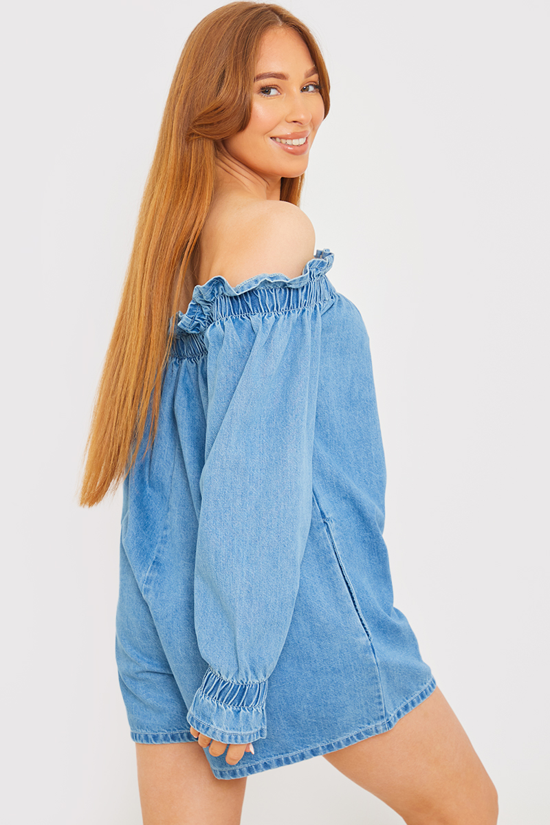 In the style denim playsuit online