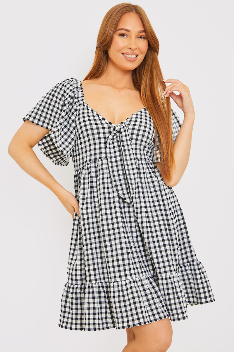 Tie Bust Mini Dress