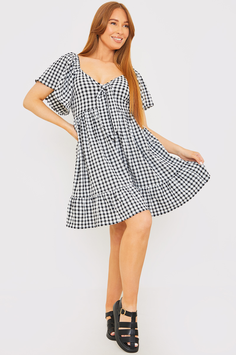 Tie Bust Mini Dress