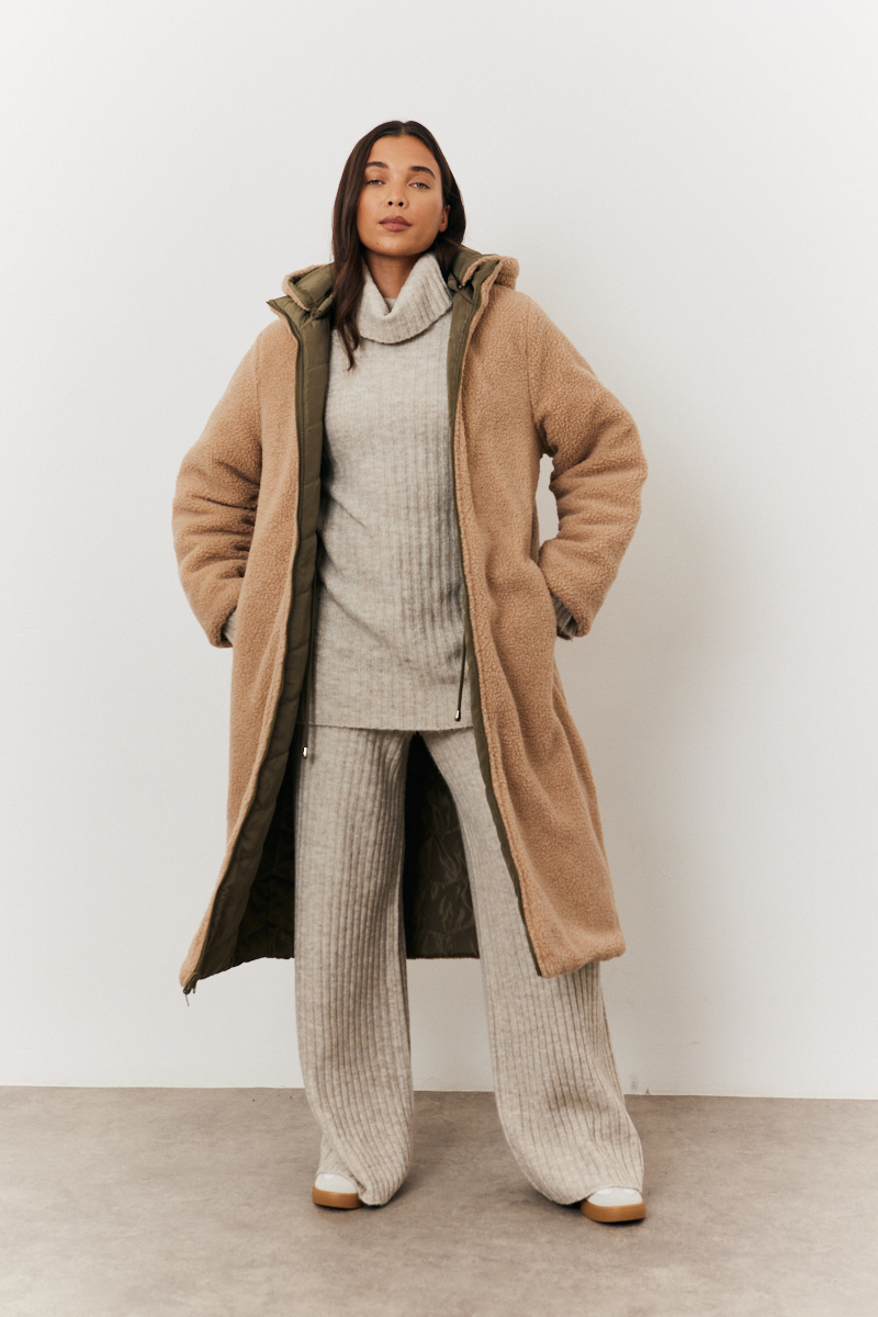 Reversible Longline Puffer Coat