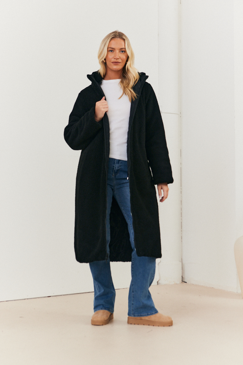 Reversible Longline Puffer Coat