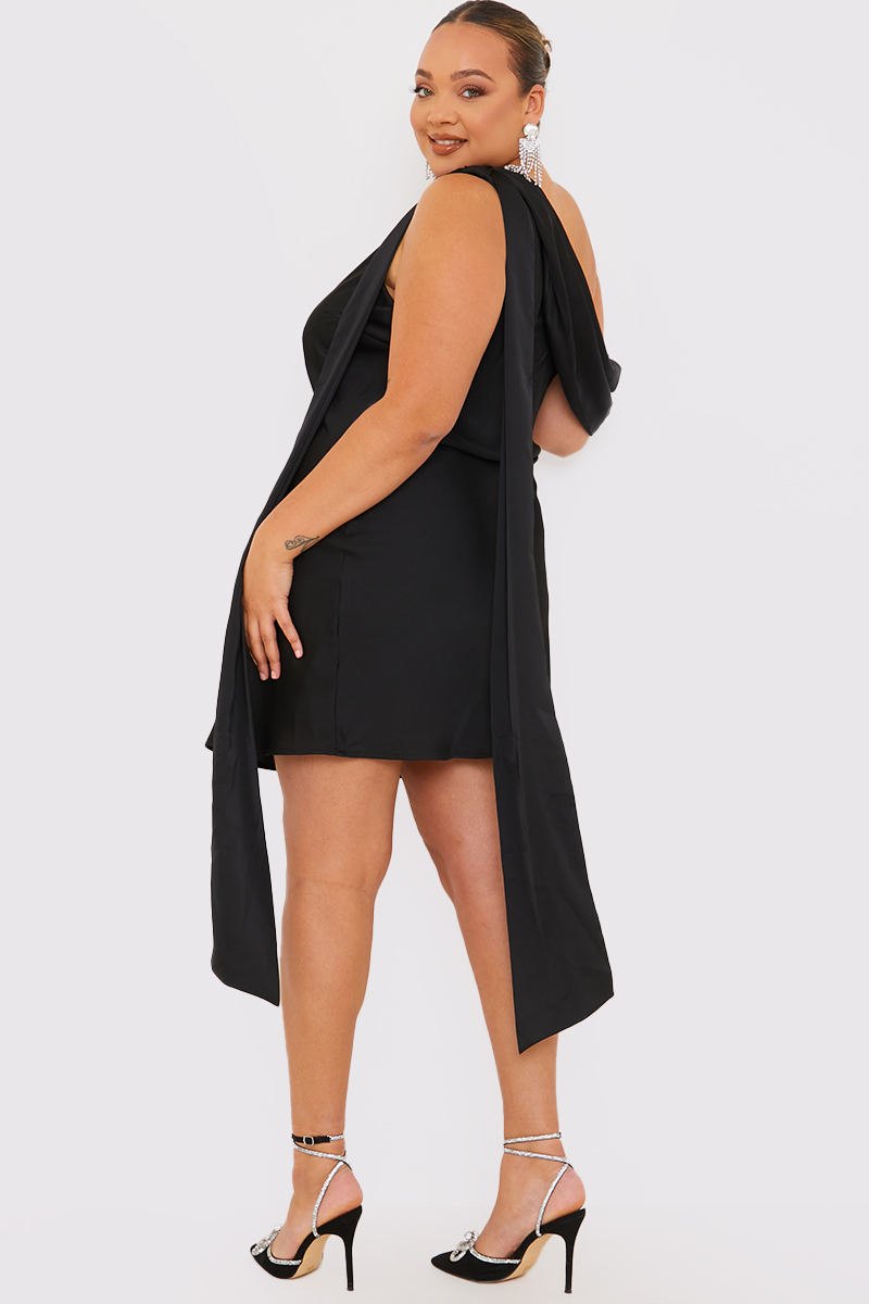 Fallon asymmetrical 2024 mini dress