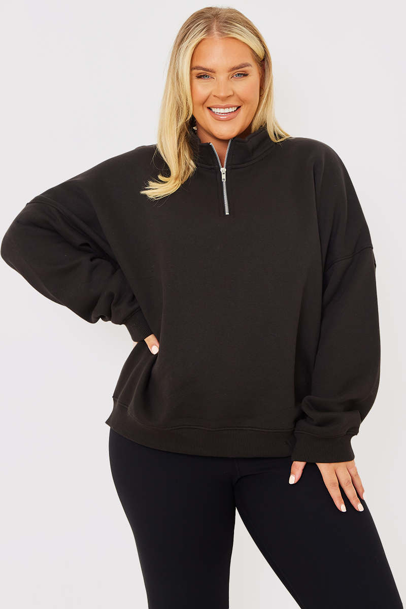 Oversized Half Zip Sweat