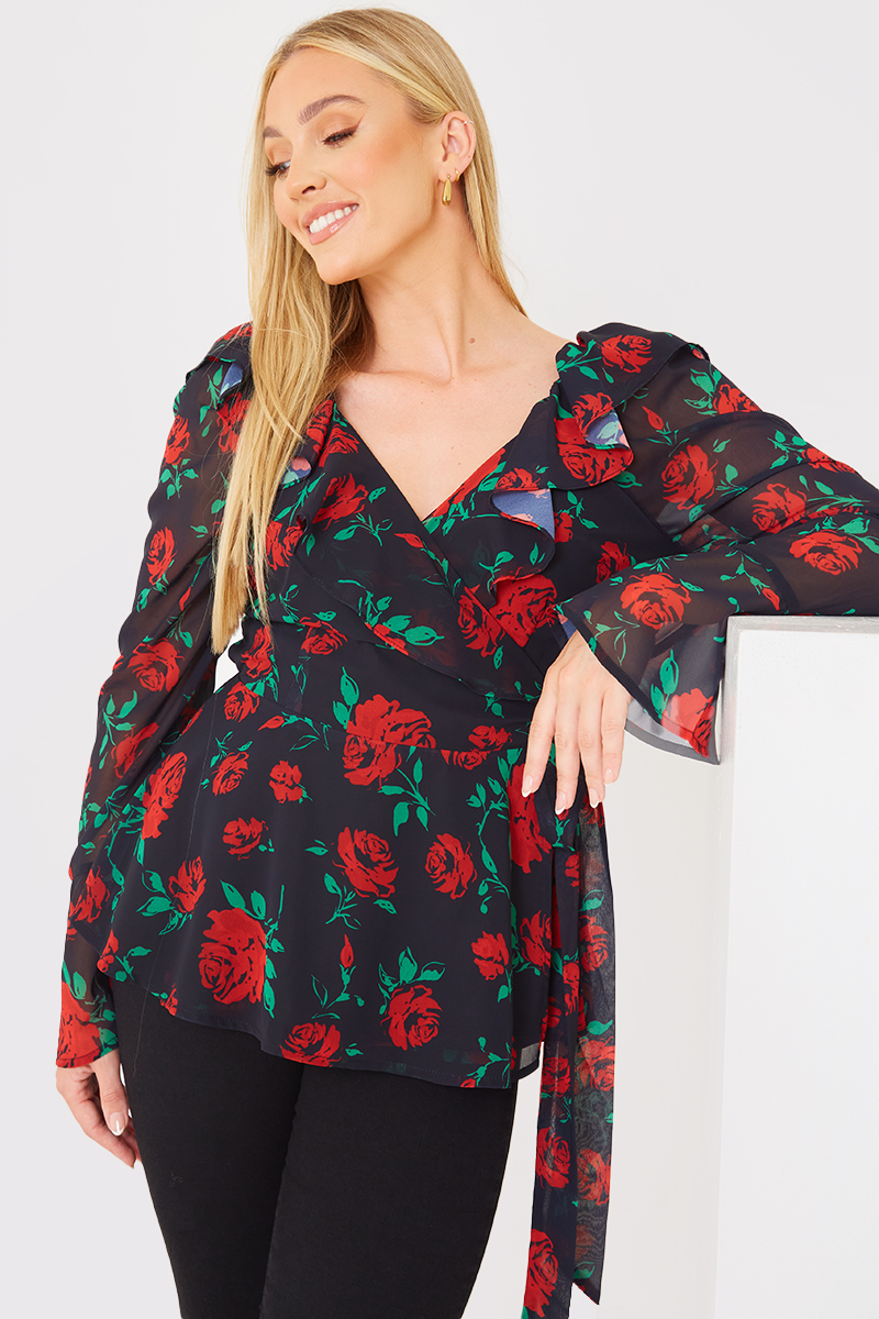 Wrap Front Blouse