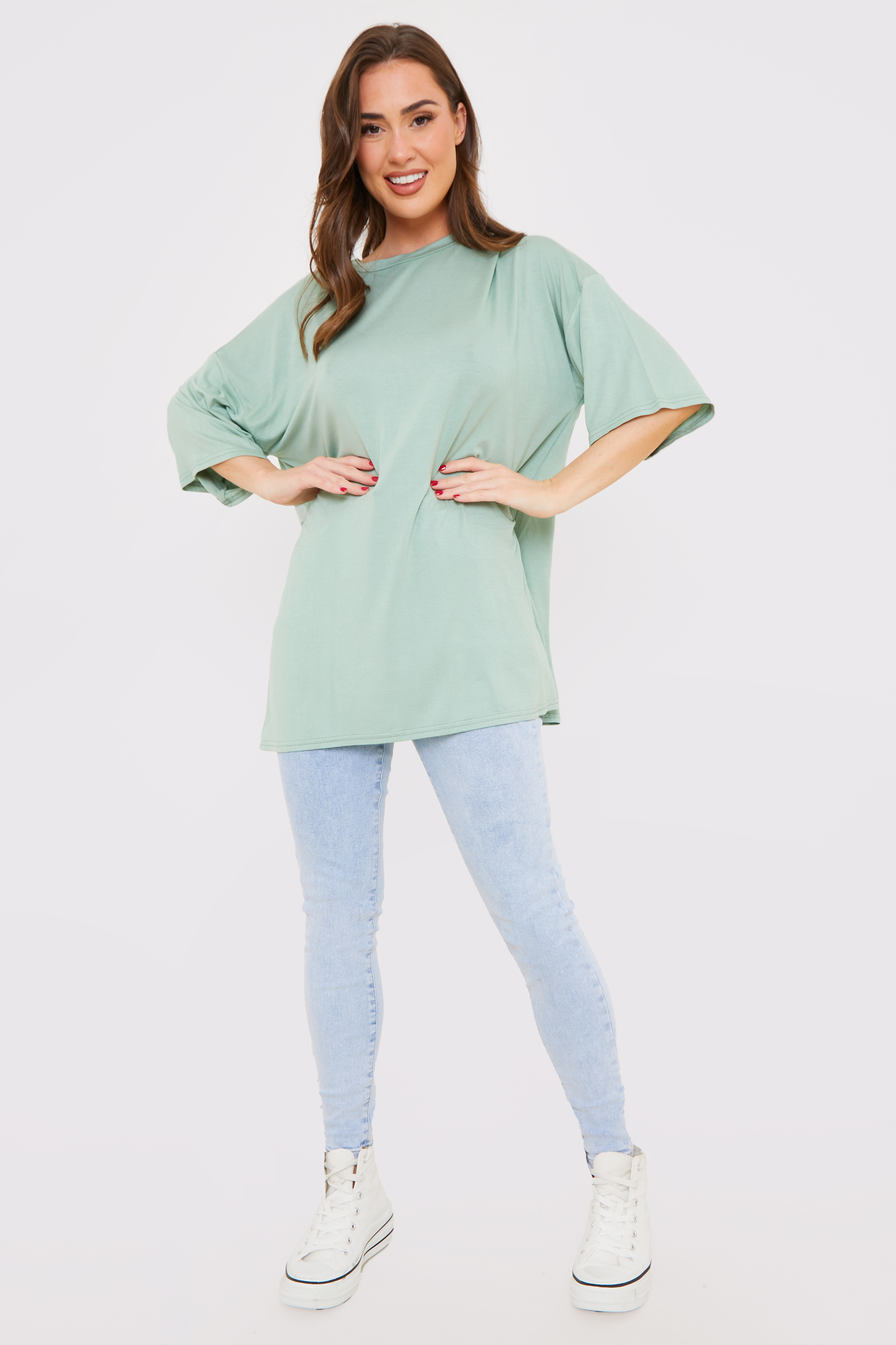 drop shoulder oversized t shirt