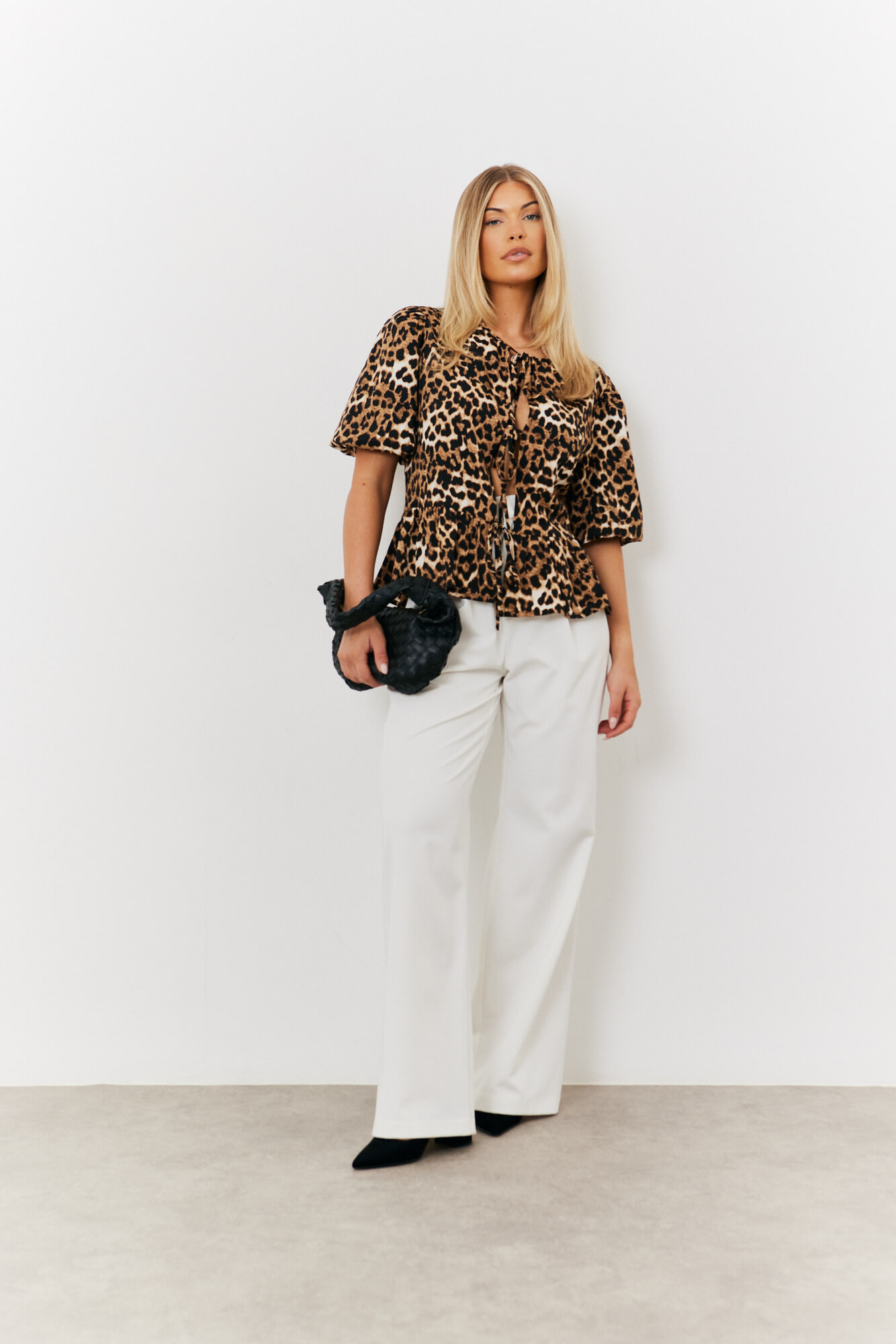 Leopard print blouse