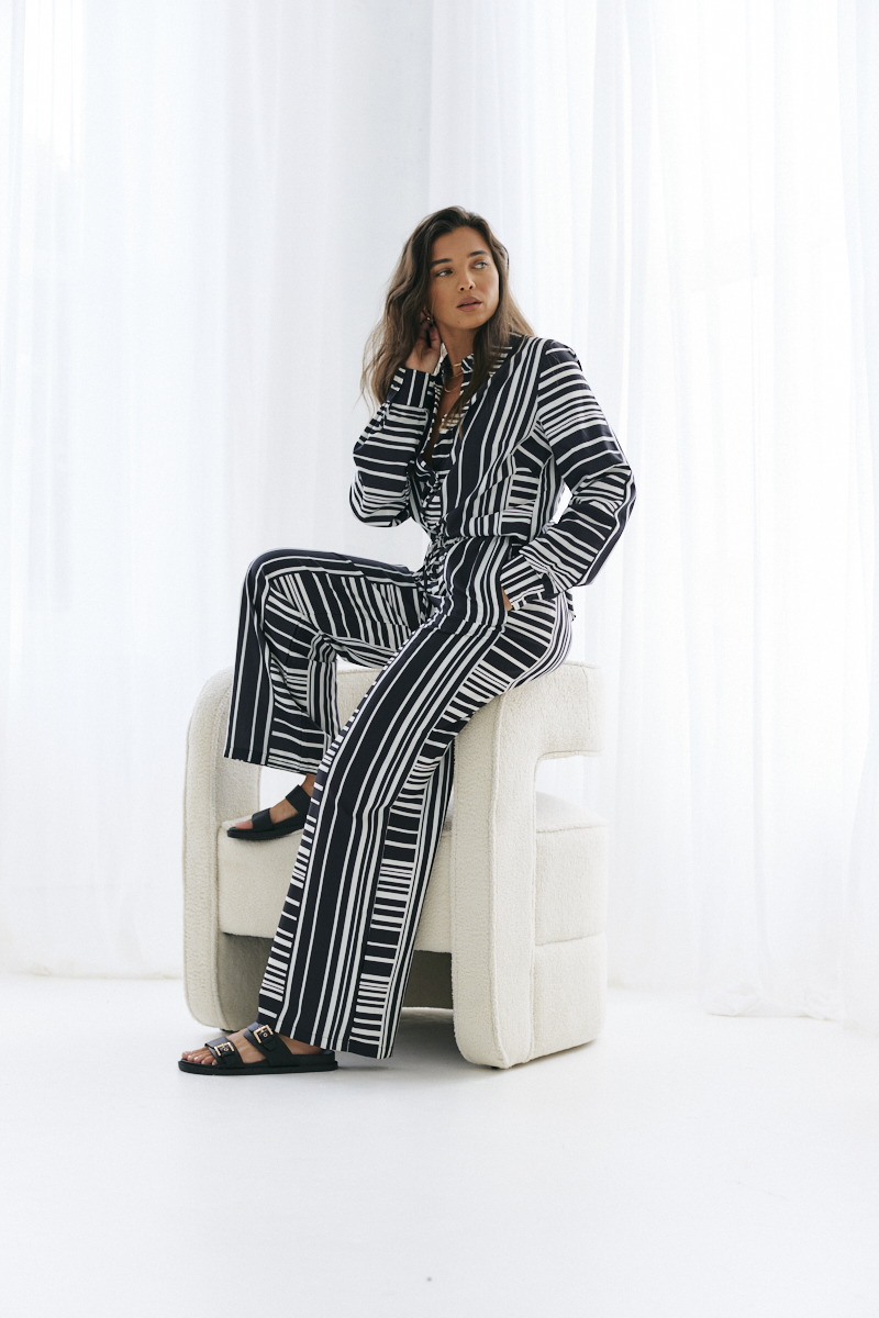 Abstract Stripe Trouser