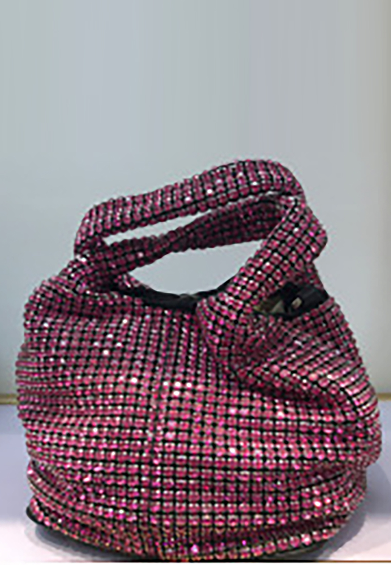 Korean version rhinestone hand-held stylish crossbody bag CA24121001SL