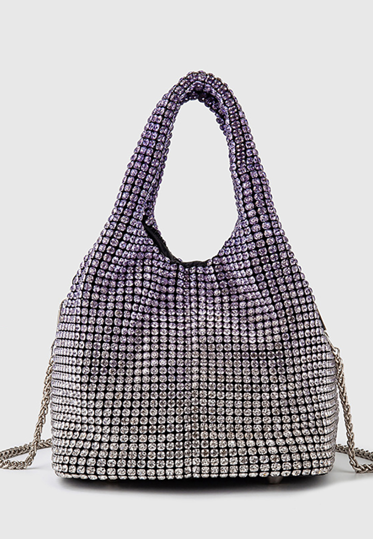 Korean version rhinestone hand-held stylish crossbody bag CA24121001SL