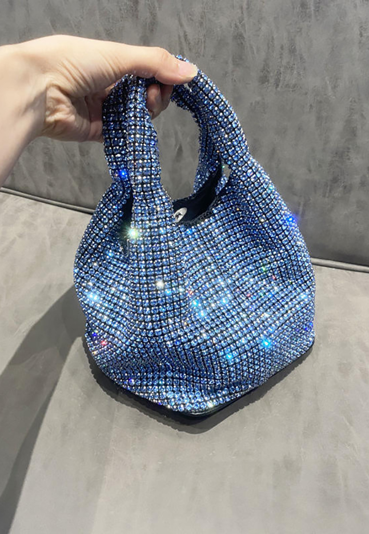 Korean version rhinestone hand-held stylish crossbody bag CA24121001SL