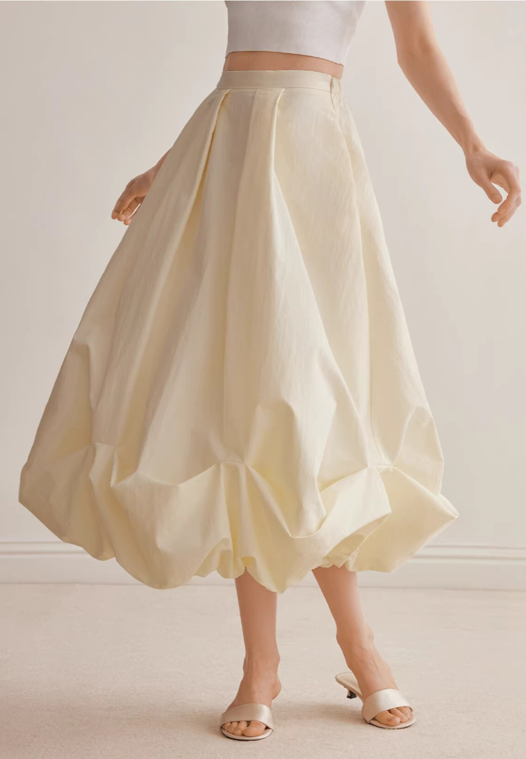 Minimalist Tank Top With High Waist Bubble Skirt Set Casual Formal Dress K26032409