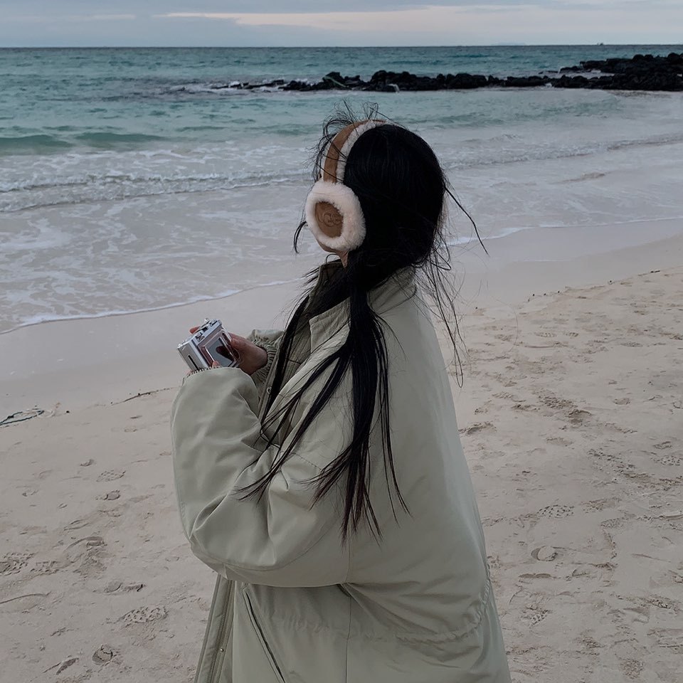 Korean chic stand collar cotton-padded coat warm cotton-padded jacket K010624