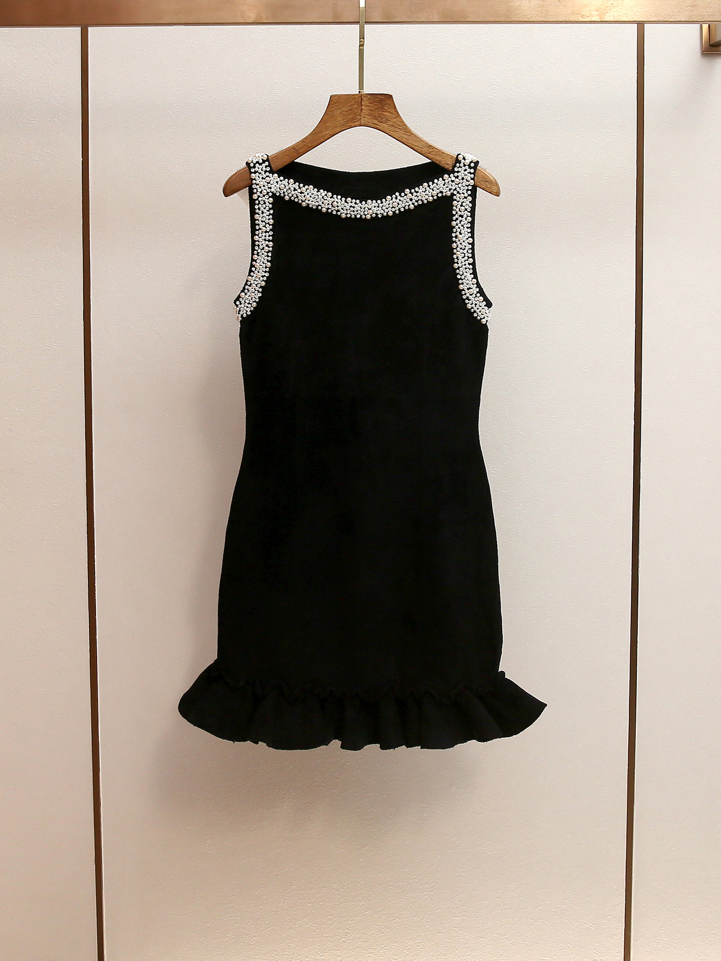 New Elegant round neck sleevless Black dress Party Dress K121703