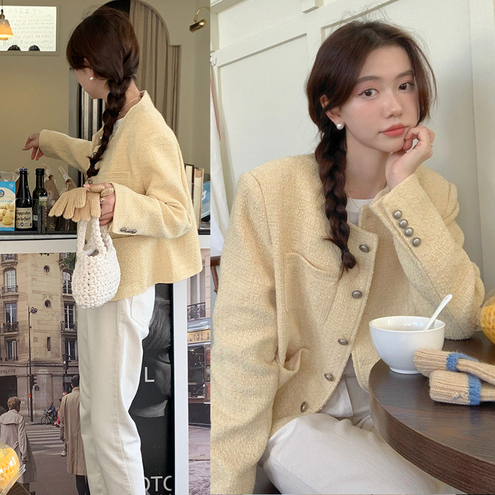 New French retro style coat CA25102006