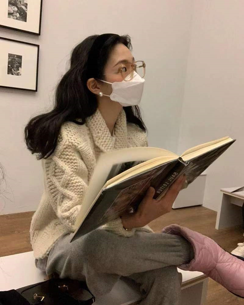 Korean style thick cozy sweater cardigan K010620