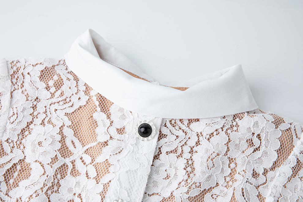 New Retro French lace women bodycon dress K26011307