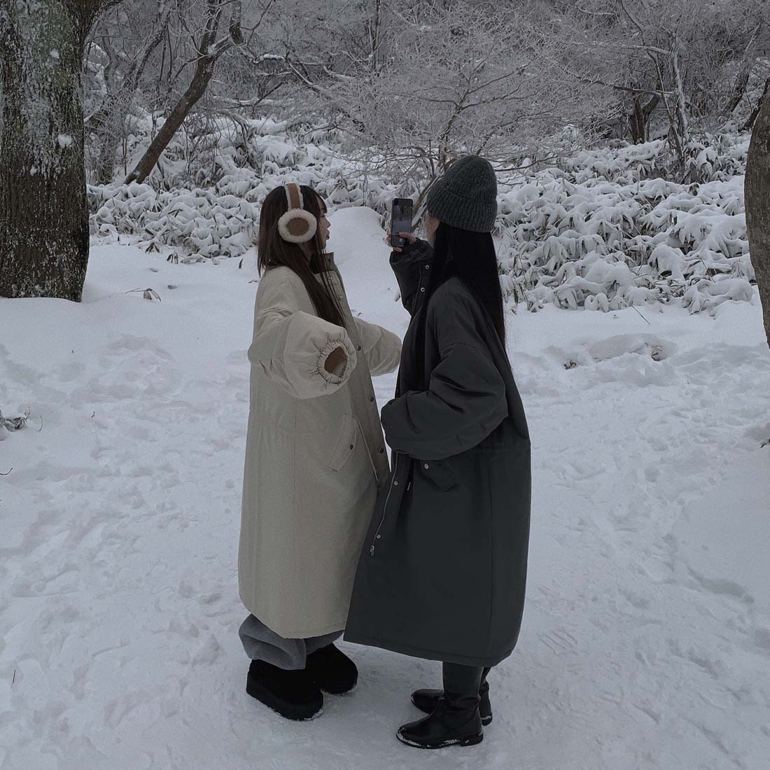 Korean chic stand collar cotton-padded coat warm cotton-padded jacket K010624