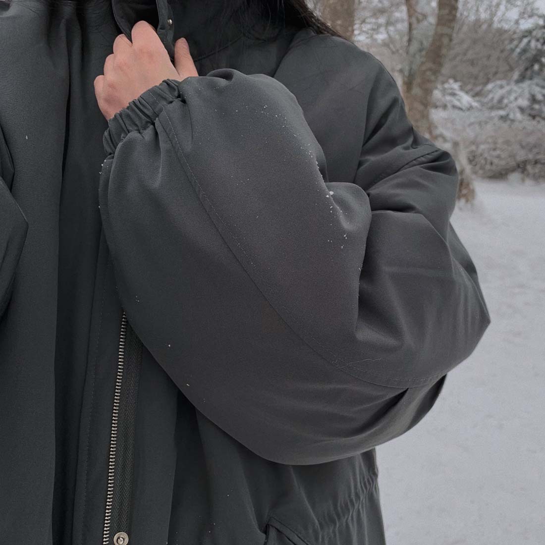 Korean chic stand collar cotton-padded coat warm cotton-padded jacket K010624