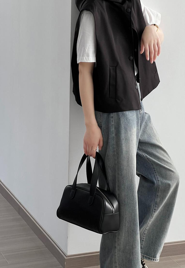 New Chic Style Women's hooded vest sleeveless cropped top K122910