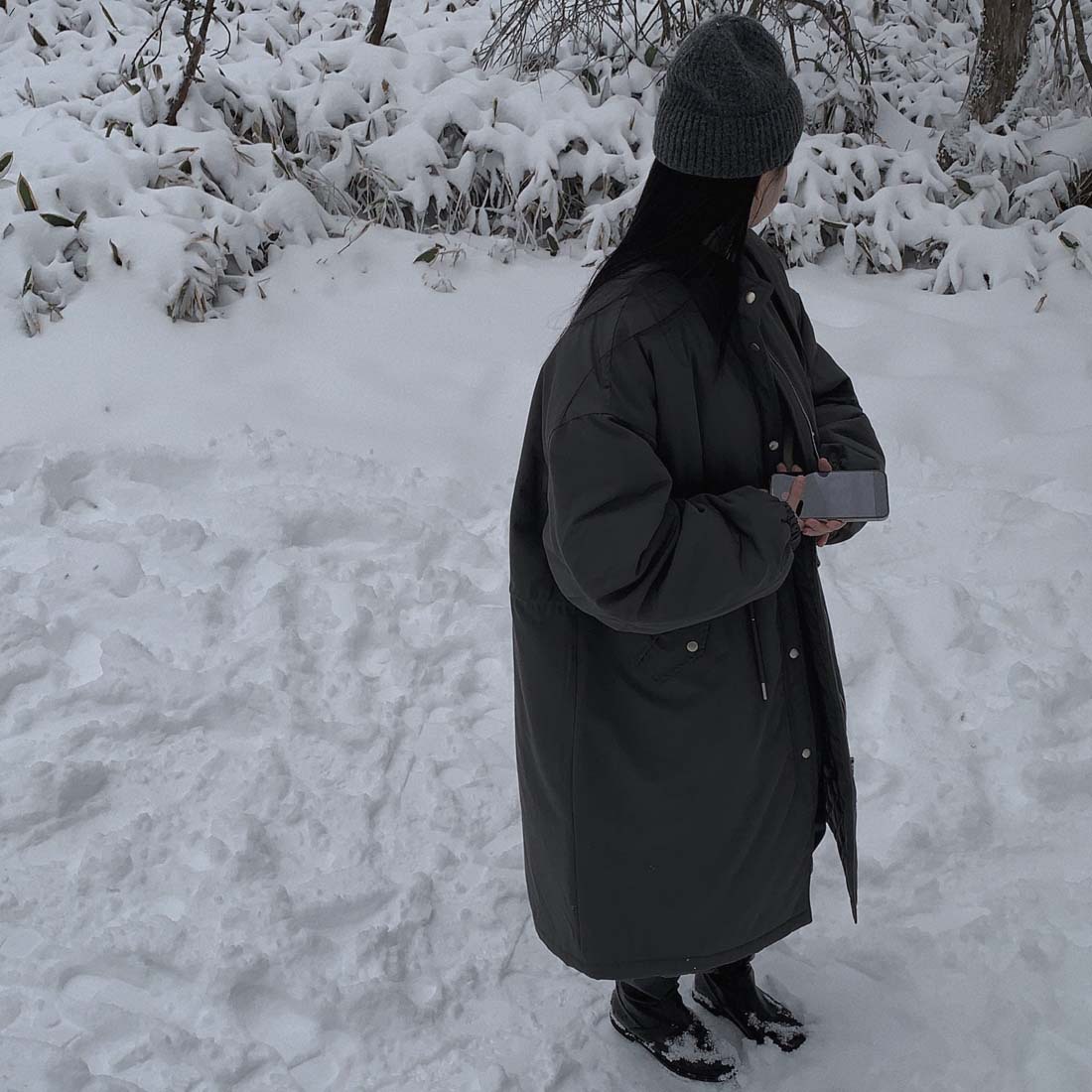 Korean chic stand collar cotton-padded coat warm cotton-padded jacket K010624