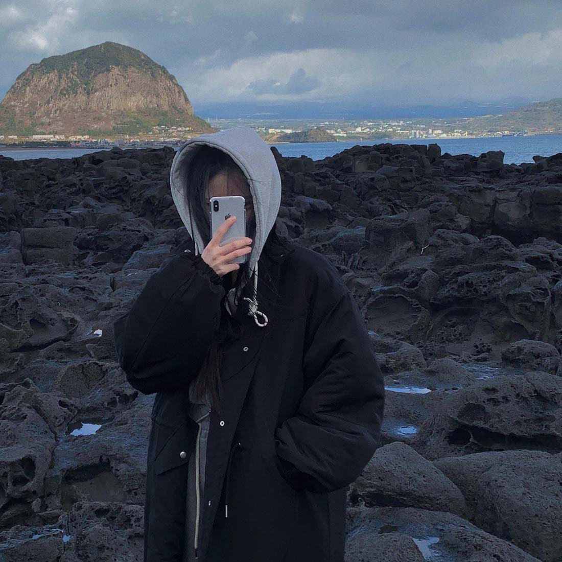 Korean chic stand collar cotton-padded coat warm cotton-padded jacket K010624