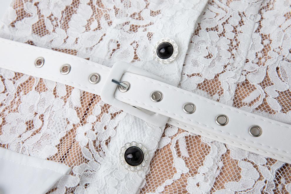 New Retro French lace women bodycon dress K26011307