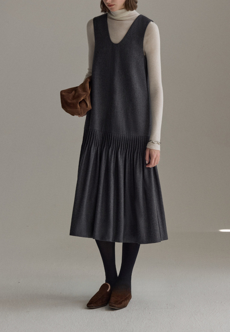 Elegant New Style Women's Grey One piece dress K25120301