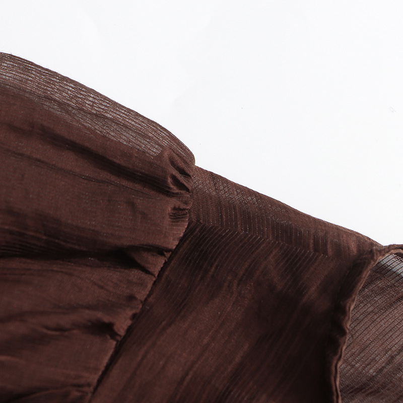 New Elelgant lantern sleeves  ruffled One piece dress K25121208