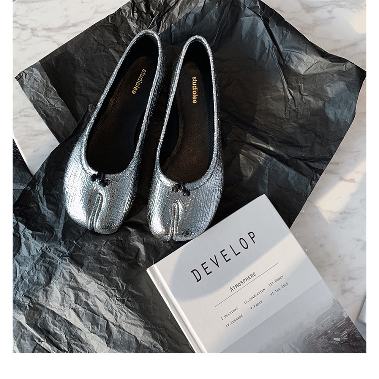 New Chic Style Leather Flat Shoes K122901