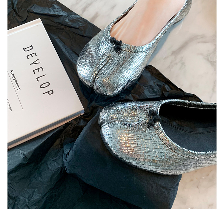 New Chic Style Leather Flat Shoes K122901