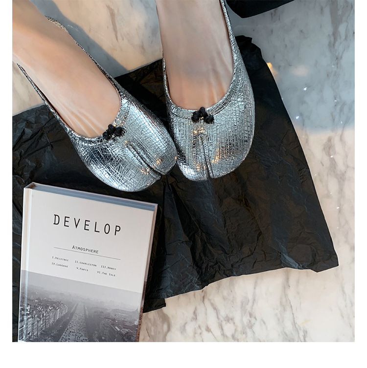 New Chic Style Leather Flat Shoes K122901