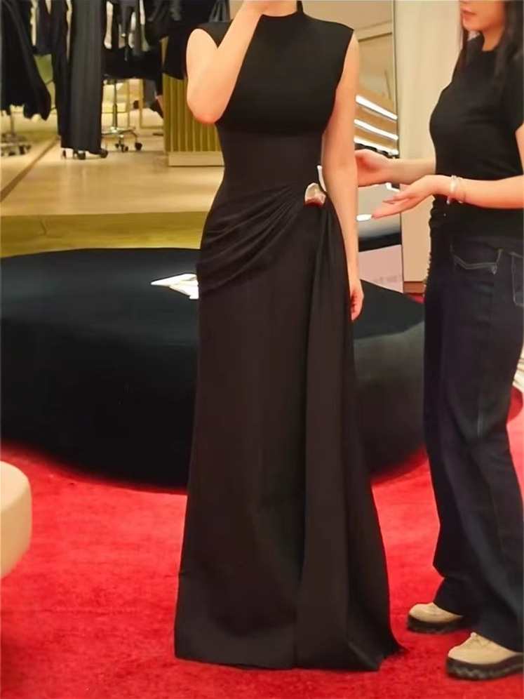 New Elegant slim-fitting white long Evening dress K122310