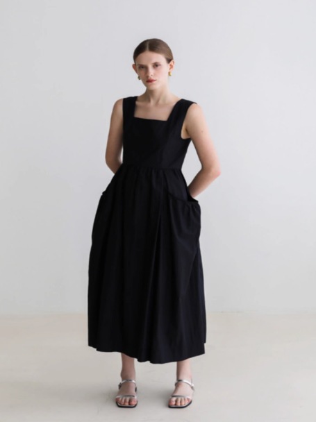 Chic vibrant square neck sleeveless maxi dress K26051301