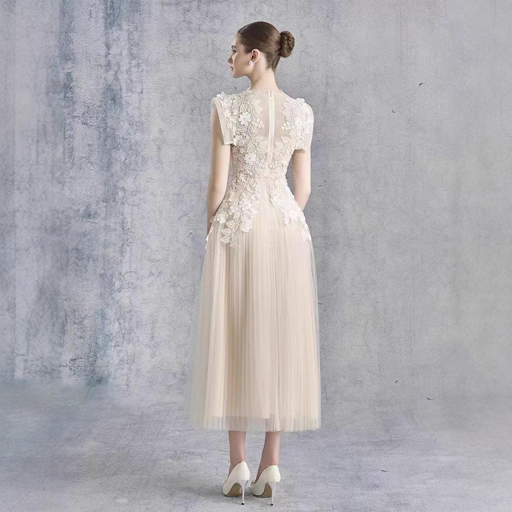 New Elegant Fairy Lace Midi Dresses K25121002