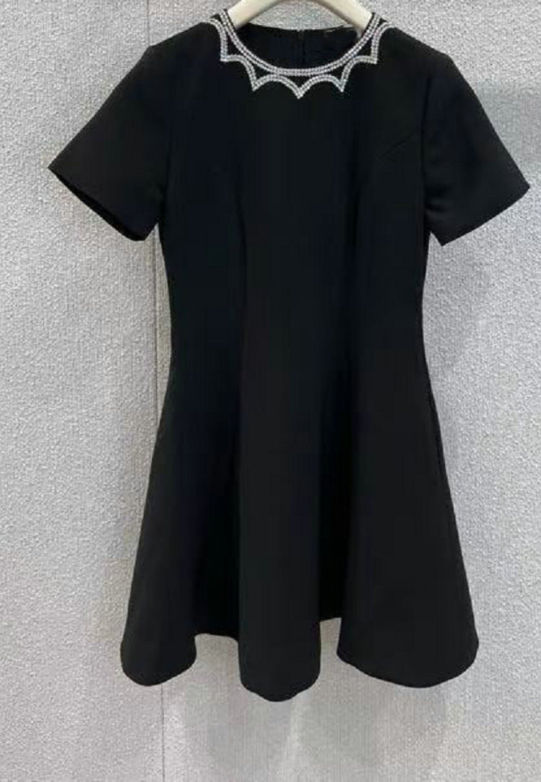 New Elegant round neck short-sleeved dress Party Dress K121701