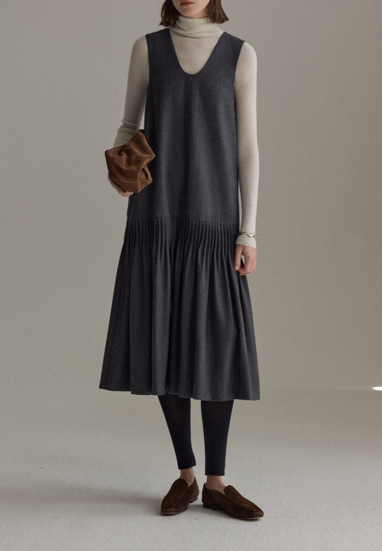 Elegant New Style Women's Grey One piece dress K25120301