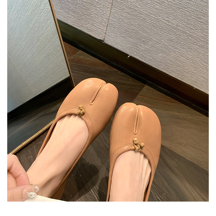 New Chic Style Leather Flat Shoes K122901