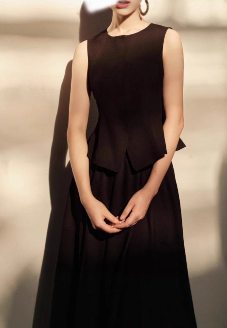 New Elegant Vest and Skirt Women set dress K25120304