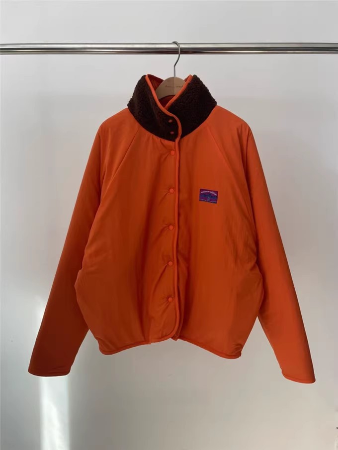 Korean style reversible color-blocked lamb cotton-padded jacket for women K010623