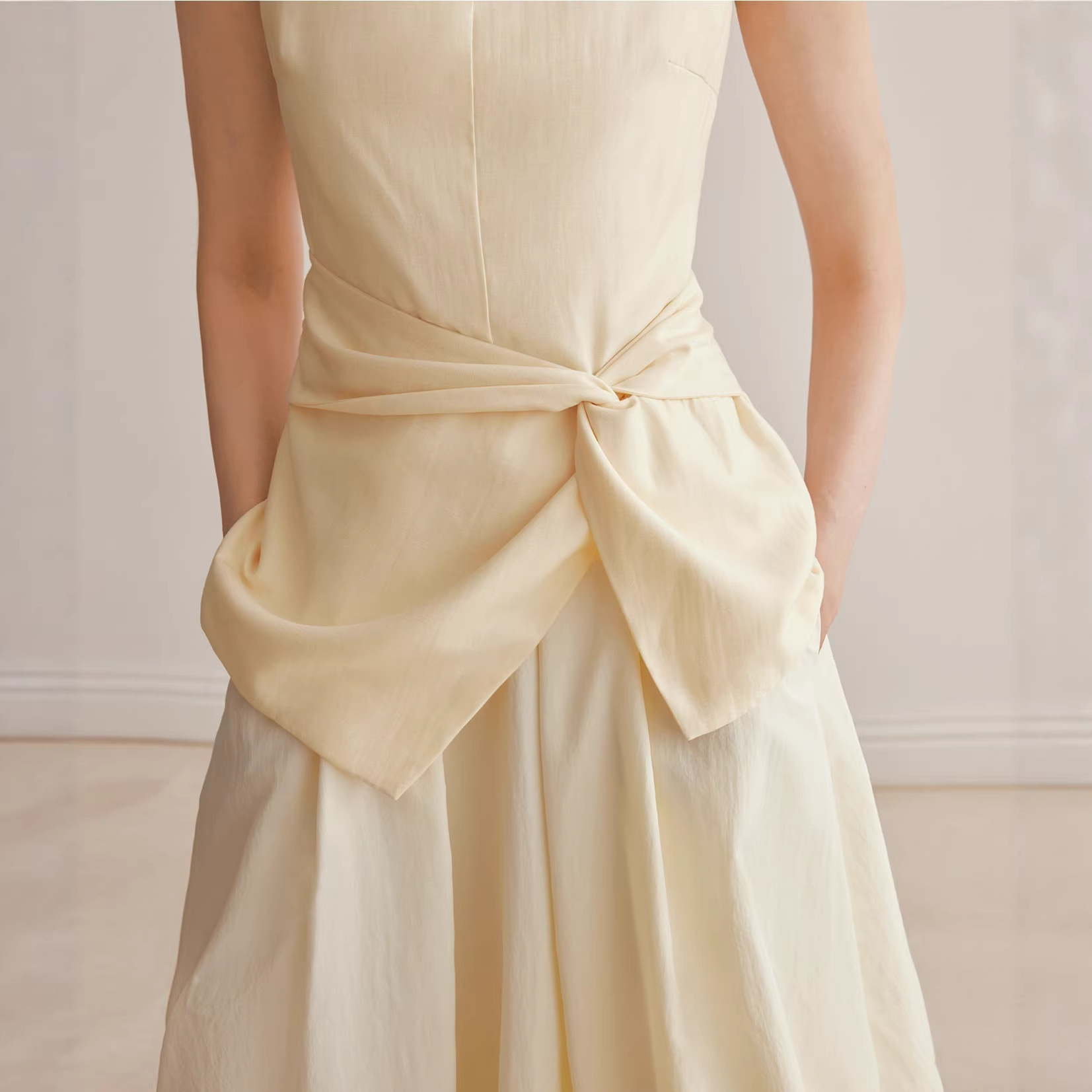 Minimalist Tank Top With High Waist Bubble Skirt Set Casual Formal Dress K26032409