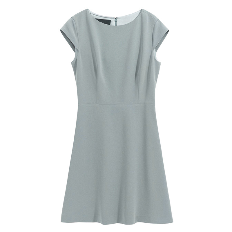 Chic Style Round Neck Cap Sleeve Tailored Sheath Dress K26051103