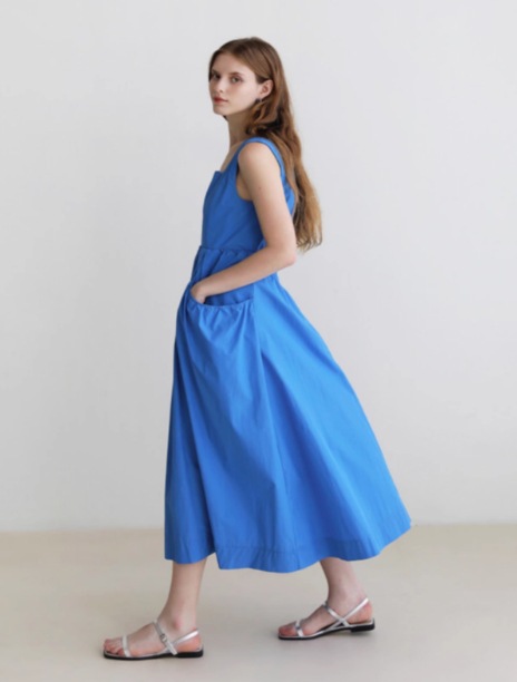 Chic vibrant square neck sleeveless maxi dress K26051301