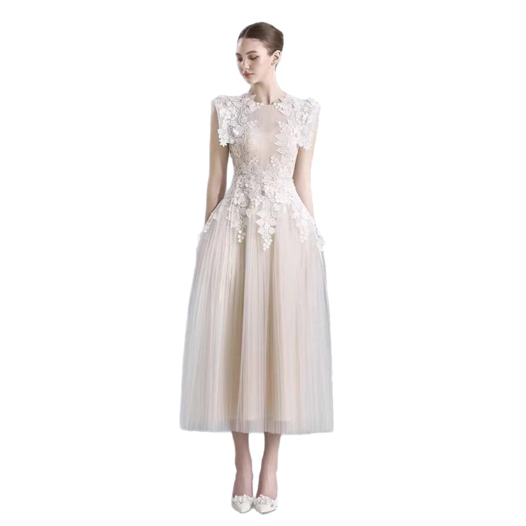 New Elegant Fairy Lace Midi Dresses K25121002