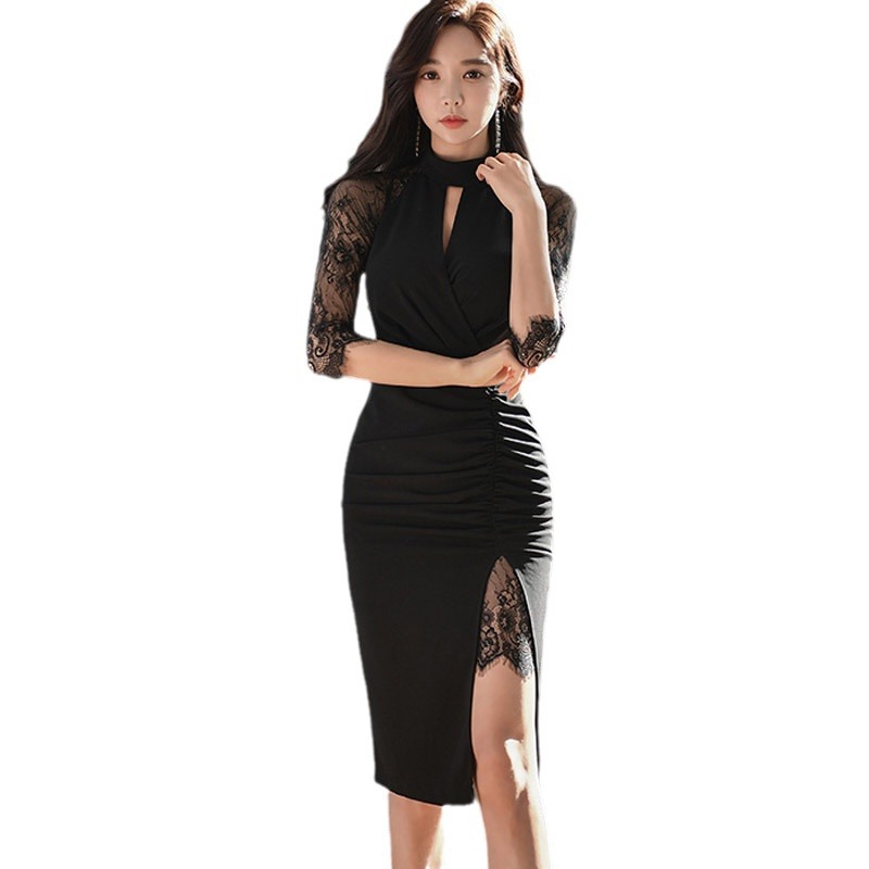 New Elegant Lace bodycon dress K25121110