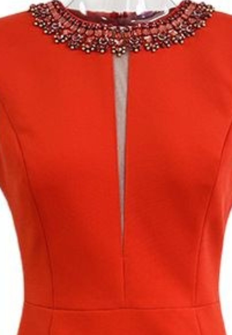 New Elegant Rhinestone Embellished Vest Party Dress K121702